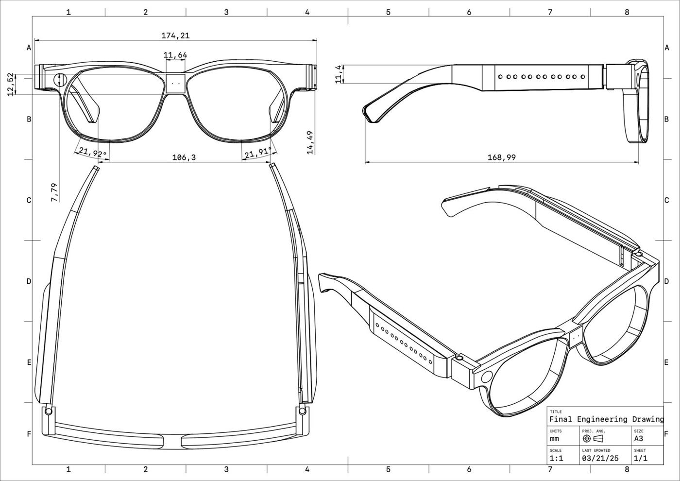 A3 engineering drawing