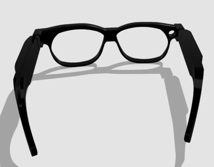 Render of my smart glasses
